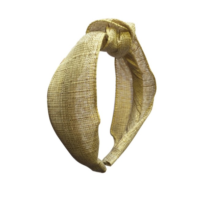 Diadema Rafia Con Nudo