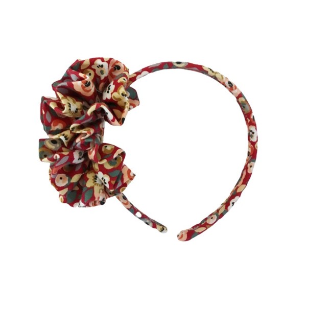 Diadema Doble Pompon Estampado