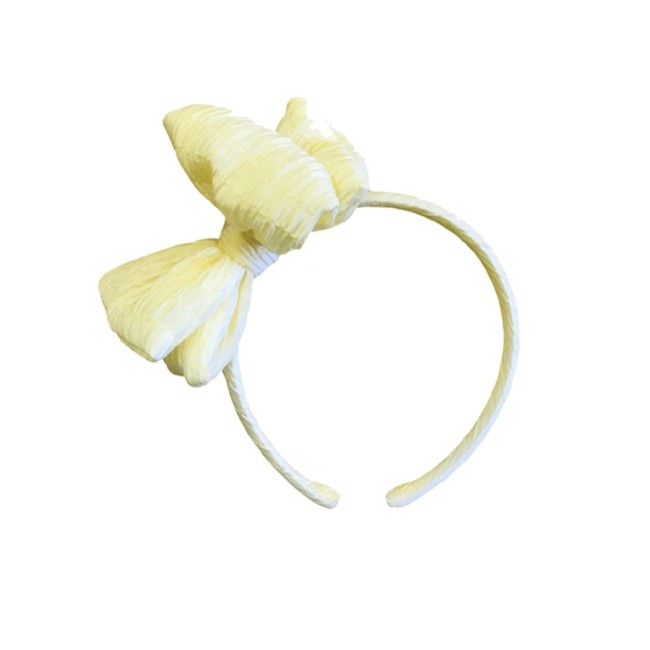 Diadema Fruncida Muselina Plisada