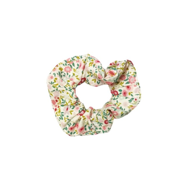 Coletero Scrunchie Popelin Flores