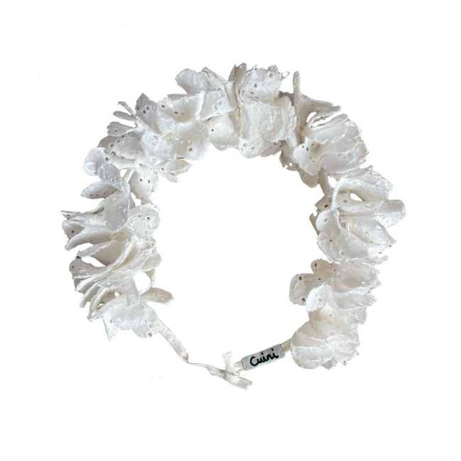 Corona Flores Lino Calado