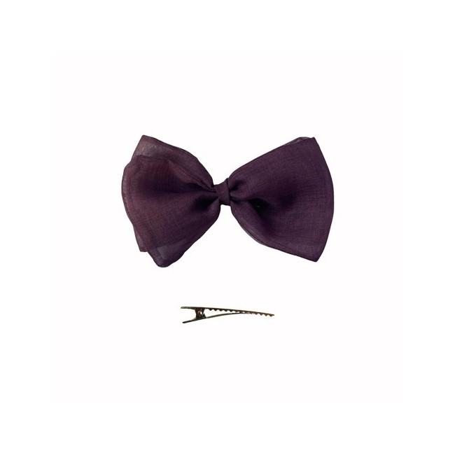 Pinza Lazo Organza Natural