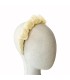 Diadema Fruncida Organza Natural