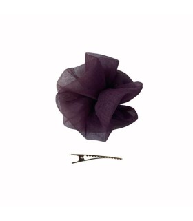 Pinza Moña Organza Natural