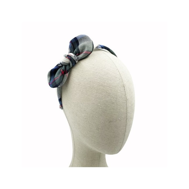 Diadema Nudo Vichy Mini