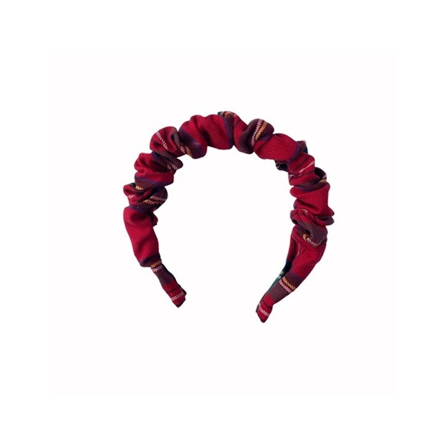 Diadema fruncida Tartan