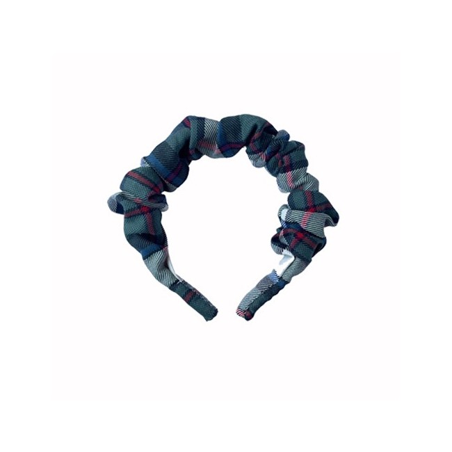 Diadema fruncida Tartan