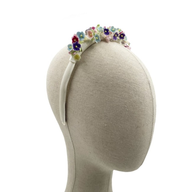 Diadema Florecitas Fluor Multicolor