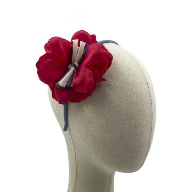 Diadema Spaguetti Flor Pistilos