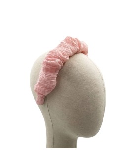 Diadema Fruncida Muselina Plisada