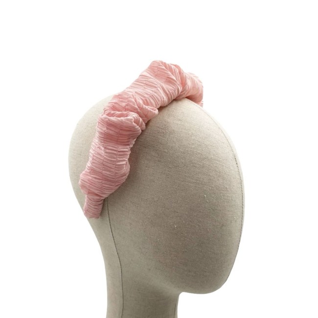 Diadema Fruncida Muselina Plisada