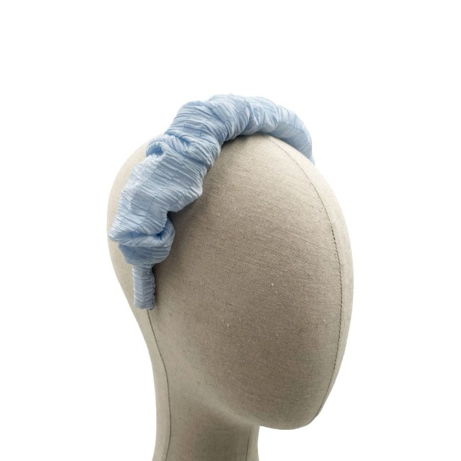 Diadema Fruncida Muselina Plisada