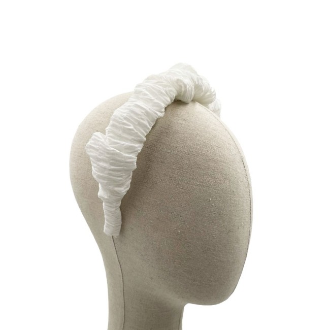 Diadema Fruncida Muselina Plisada