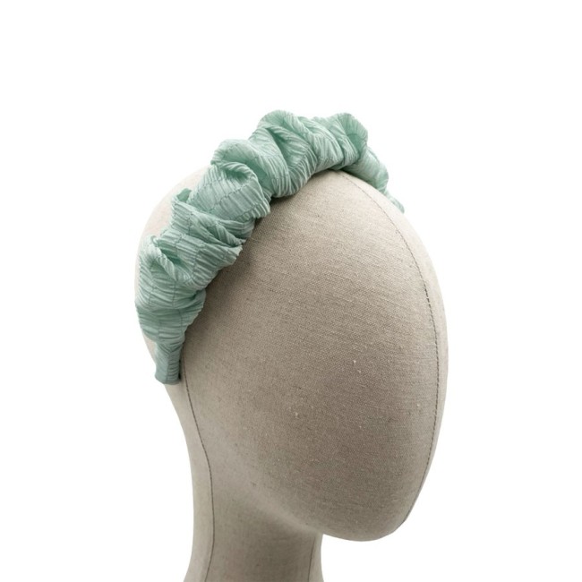 Diadema Fruncida Muselina Plisada