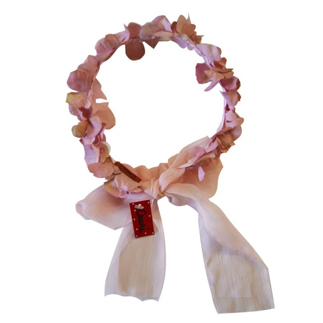 Corona Hortensias con Lazada de Chiffon